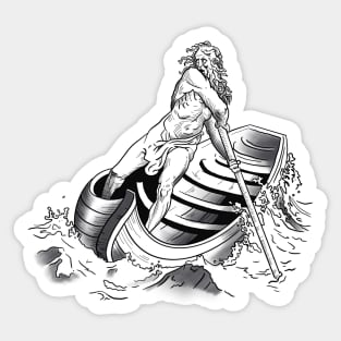 Caronte - Gustave Doré Sticker